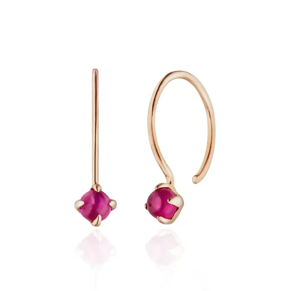 ohrringe_cabochon_rubin___0-1.webp Ohrringe Cabochon, Rubin, 14 Karat Rosegold-LEAF Sale