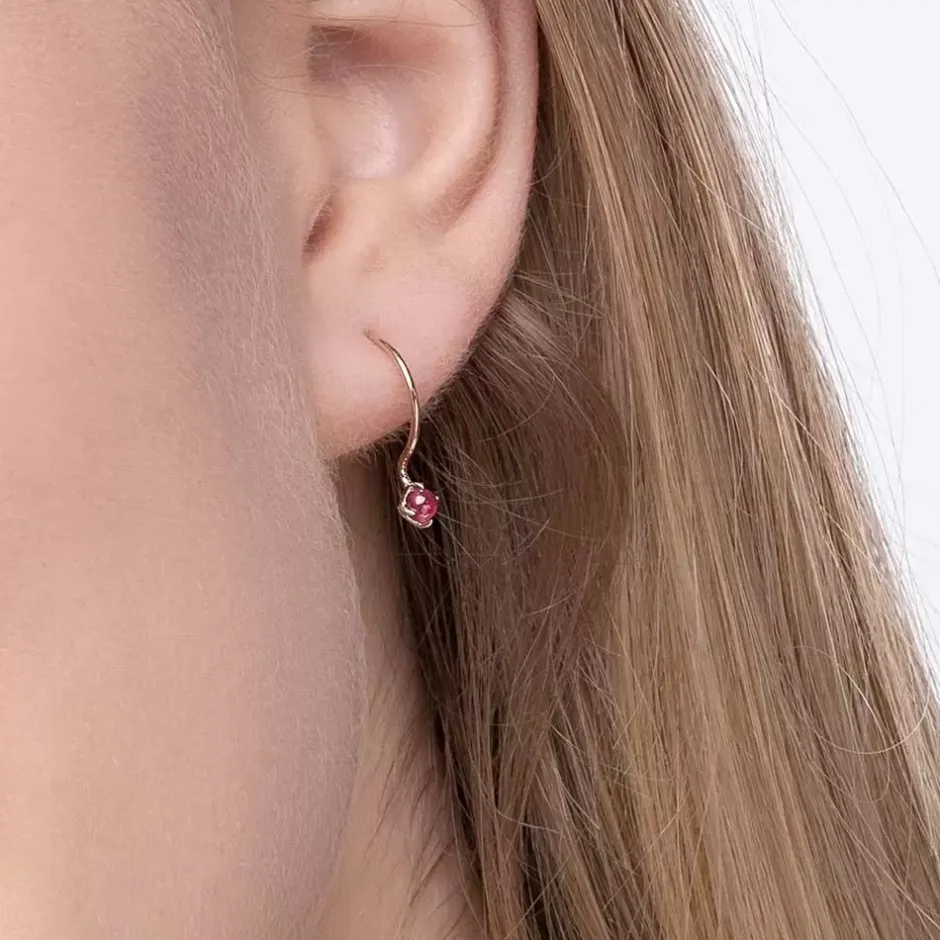 ohrringe_cabochon_rubin___2-1.webp Ohrringe Cabochon, Rubin, 14 Karat Rosegold-LEAF Sale