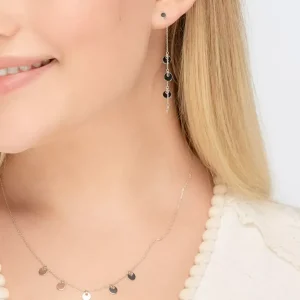 Ohrringe Platelet Kette, 14 Karat Weißgold-LEAF Best