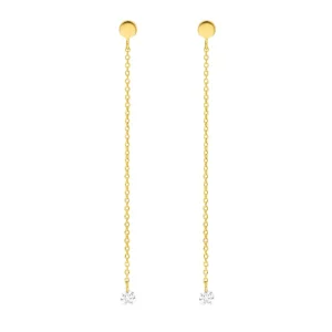 Ohrringe PURE Kette, 18 Karat Gelbgold-LEAF Online