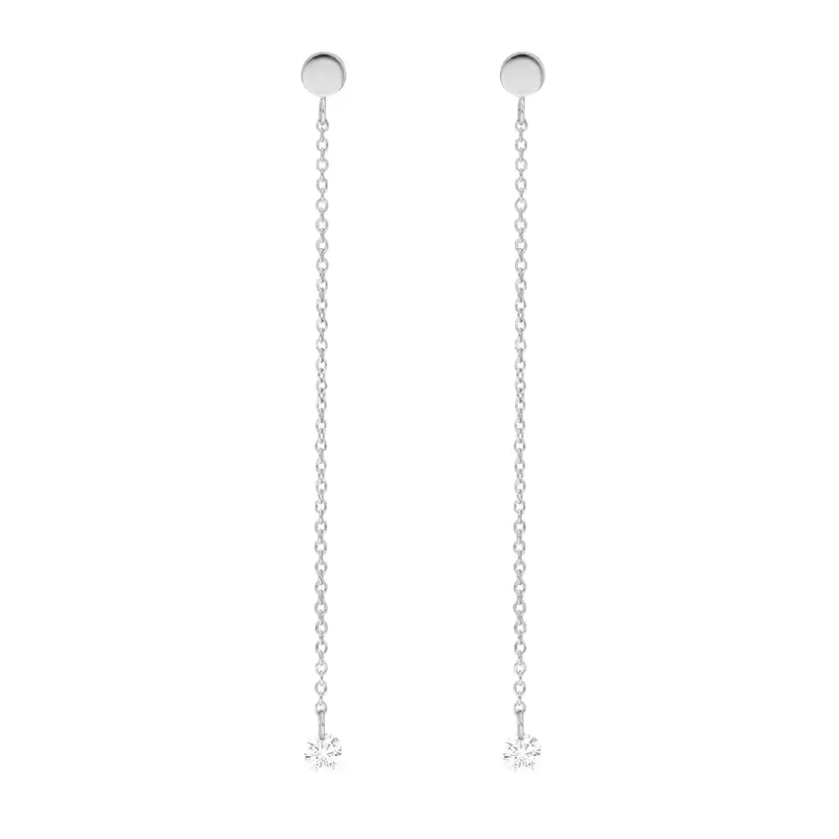ohrringe_pure_kette__kara_0.webp Ohrringe PURE Kette, 18 Karat Weißgold-LEAF Discount