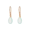 Ohrringe Tropfen, 18 K Rosegold vergoldet,Aqua Calzedon-LEAF Clearance