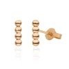 Ohrstecker 4 Kugel, 14 Karat Rosegold-LEAF Online