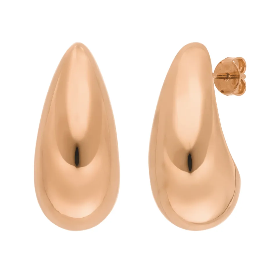 ohrstecker_big_drop__k_ro_1.webp Ohrstecker Big Drop, 18 K Rosegold vergoldet-LEAF Discount