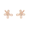 Ohrstecker Blossom, klein, 18 K Rosegold vergoldet-LEAF New