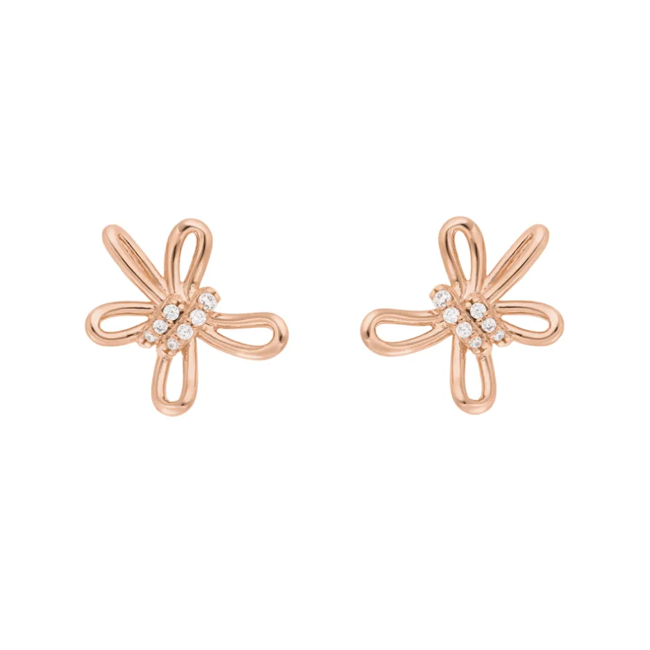 ohrstecker_blossom_klein__0-2.webp Ohrstecker Blossom, klein, 18 K Rosegold vergoldet-LEAF New