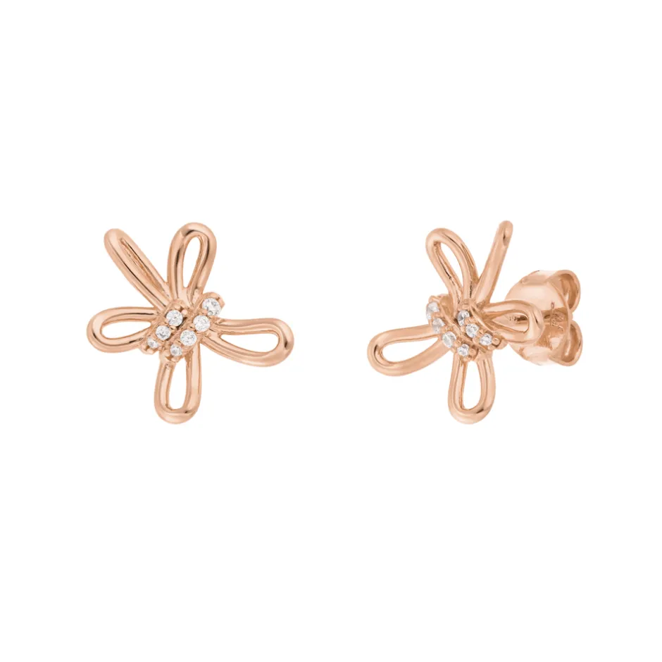 ohrstecker_blossom_klein__1-2.webp Ohrstecker Blossom, klein, 18 K Rosegold vergoldet-LEAF New