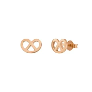 Ohrstecker Brezn, 18 K Rosegold vergoldet-LEAF Online