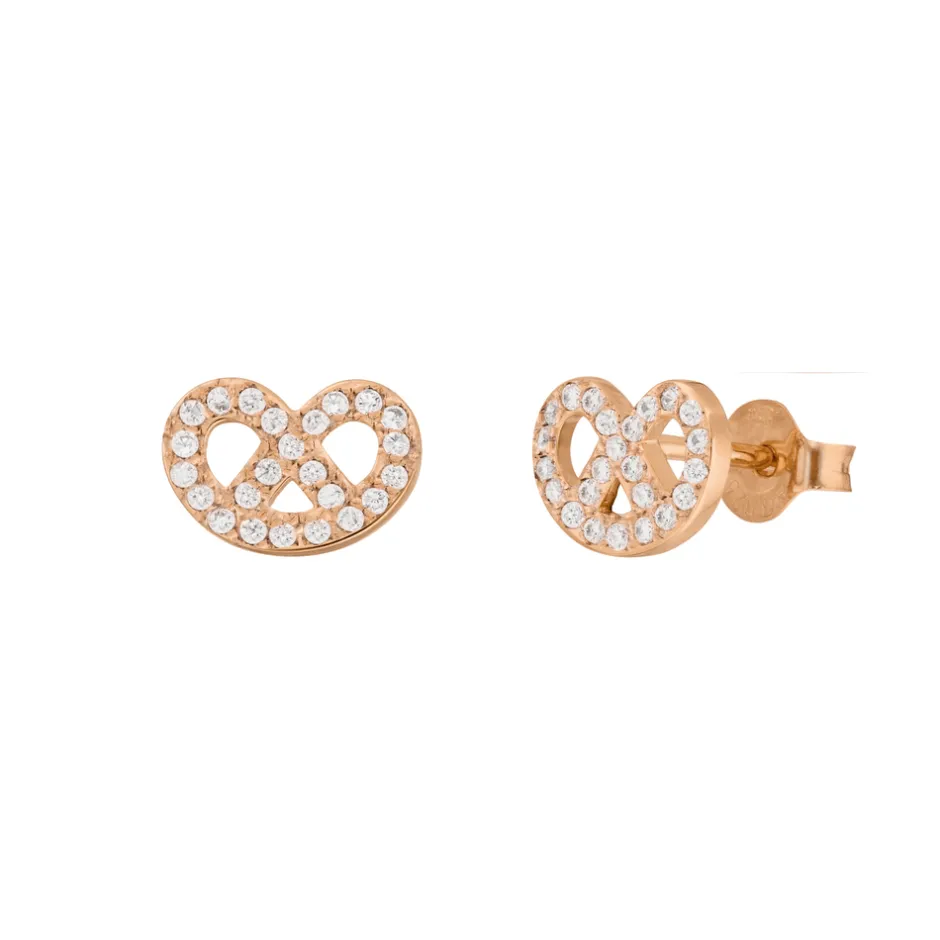 ohrstecker_brezn_mit_zirk_0-2.webp Ohrstecker Brezn mit Zirkonia, 18 K Rosegold vergoldet-LEAF Clearance