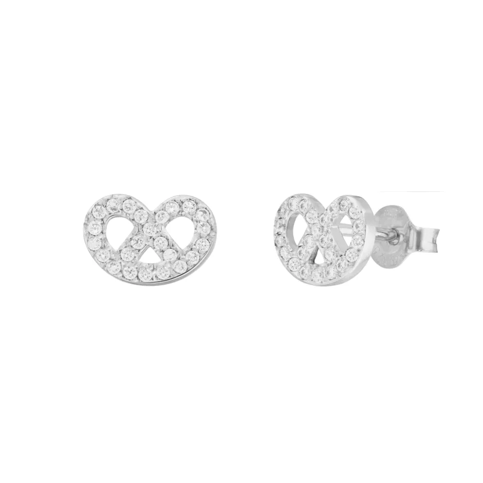 ohrstecker_brezn_mit_zirk_0.webp Ohrstecker Brezn mit Zirkonia, 925 Sterlingsilber-LEAF Online