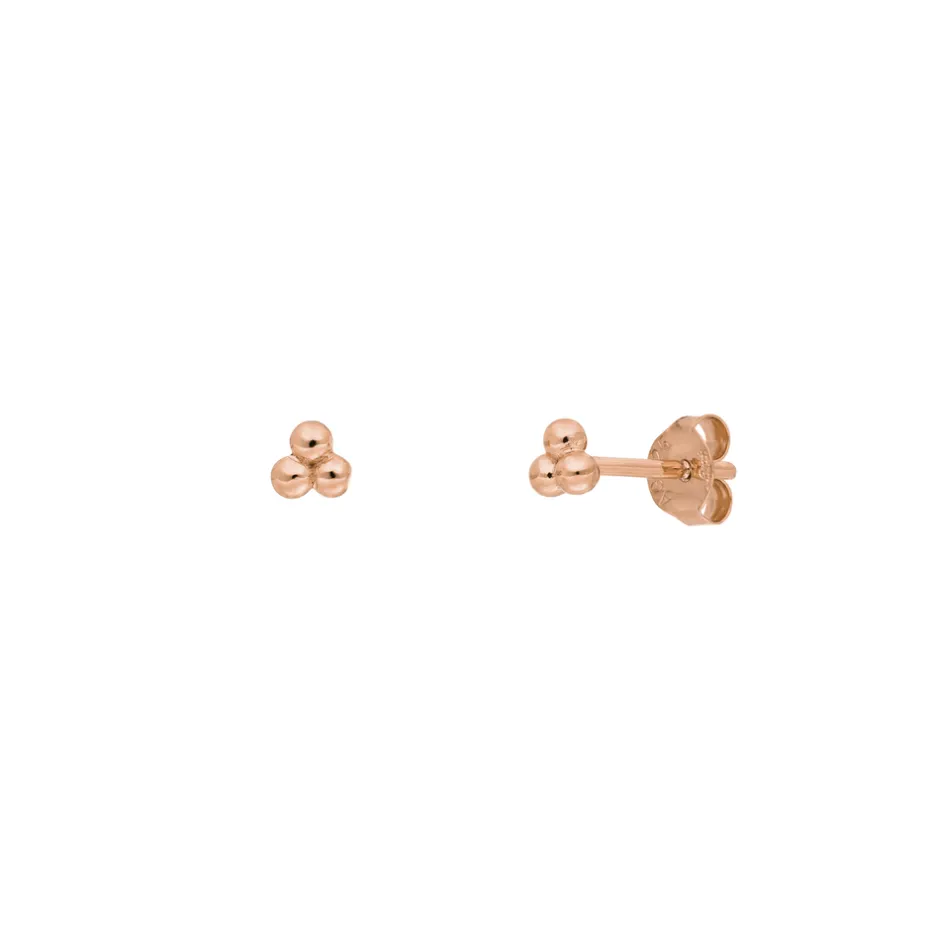 ohrstecker_bubble__k_rose_0.webp Ohrstecker Bubble, 18 K Rosegold vergoldet-LEAF Fashion