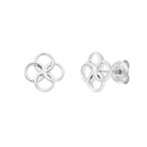 Ohrstecker Clover Charm, 925 Sterlingsilber-LEAF Best