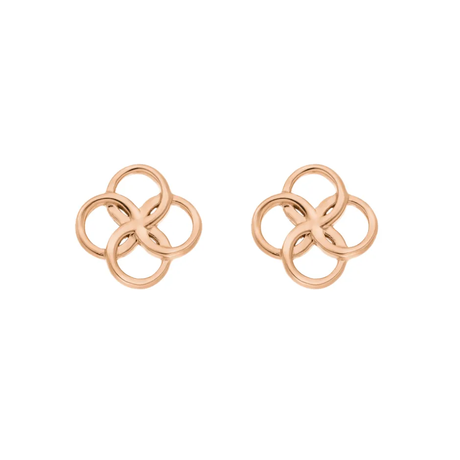 ohrstecker_clover_charm___1-2.webp Ohrstecker Clover Charm, 18 K Rosegold vergoldet-LEAF Outlet
