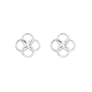 Ohrstecker Clover Charm, 925 Sterlingsilber-LEAF Best