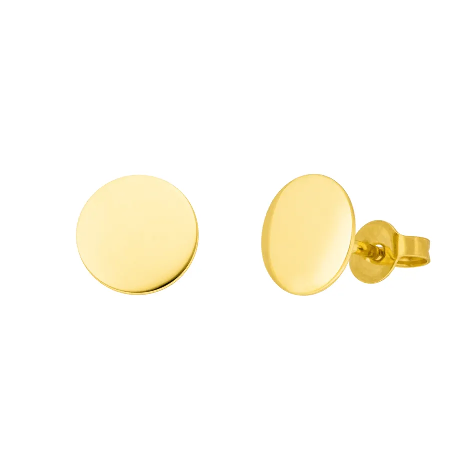 ohrstecker_disc__mm__kara_0-1.webp Ohrstecker Disc 8 mm, 14 Karat Gelbgold-LEAF Outlet