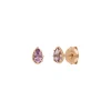 Ohrstecker Drop, Amethyst, 18 K Rosegold vergoldet-LEAF Online