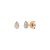 Ohrstecker Drop, Labradorit, 18 K Rosegold vergoldet-LEAF Online