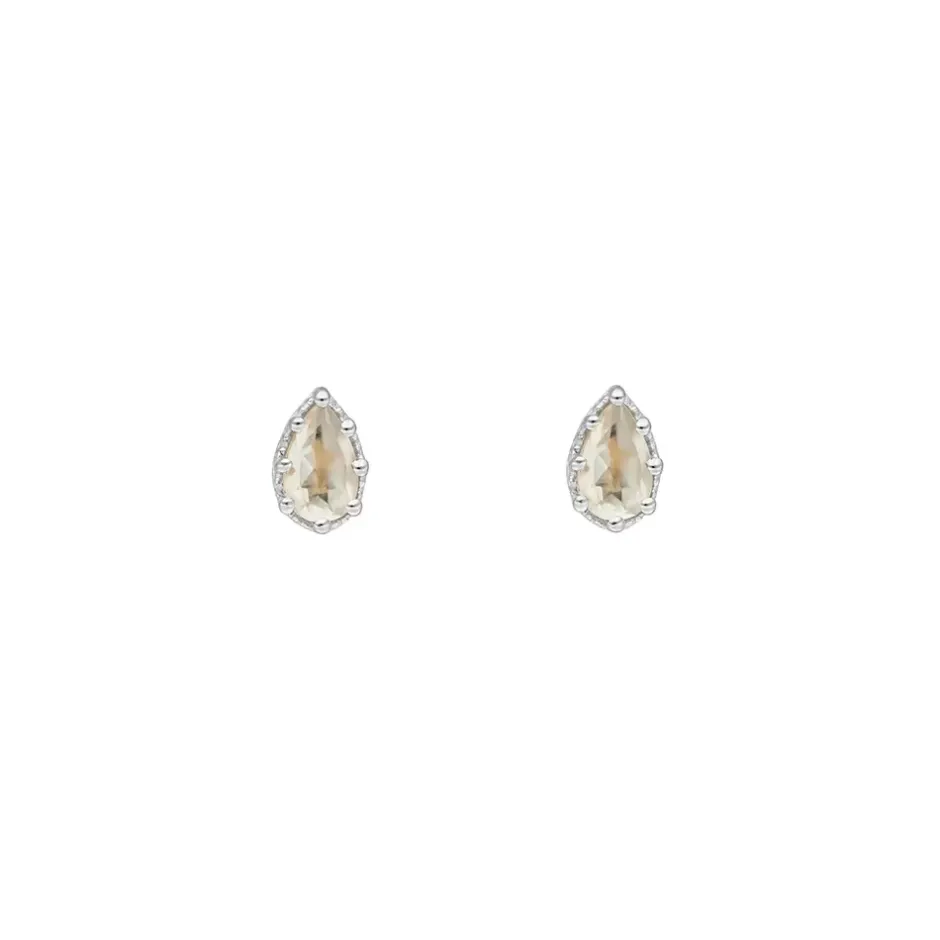 ohrstecker_drop_prehnit___1.webp Ohrstecker Drop, Prehnit, 925 Sterlingsilber-LEAF Discount
