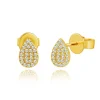 Ohrstecker Drops mit Diamanten, 18 Karat-LEAF Discount
