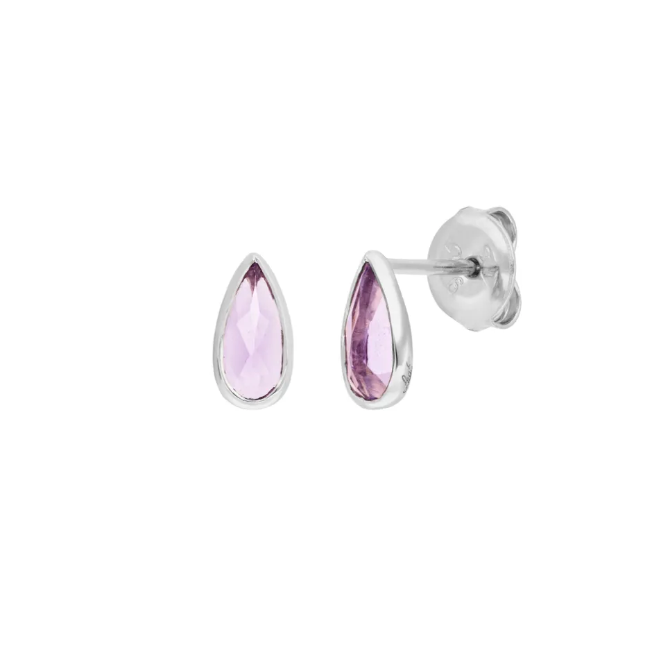 ohrstecker_gem_drop_ameth_0.webp Ohrstecker Gem Drop, Amethyst, 925 Sterlingsilber-LEAF Hot