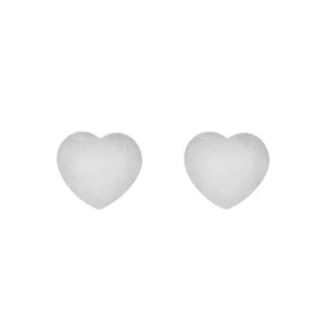 Ohrstecker Heart-Disc, matt, 925 Sterlingsilber-LEAF Discount