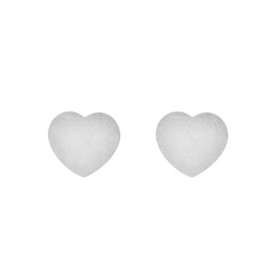 ohrstecker_heartdisc_matt_0.webp Ohrstecker Heart-Disc, matt, 925 Sterlingsilber-LEAF Discount