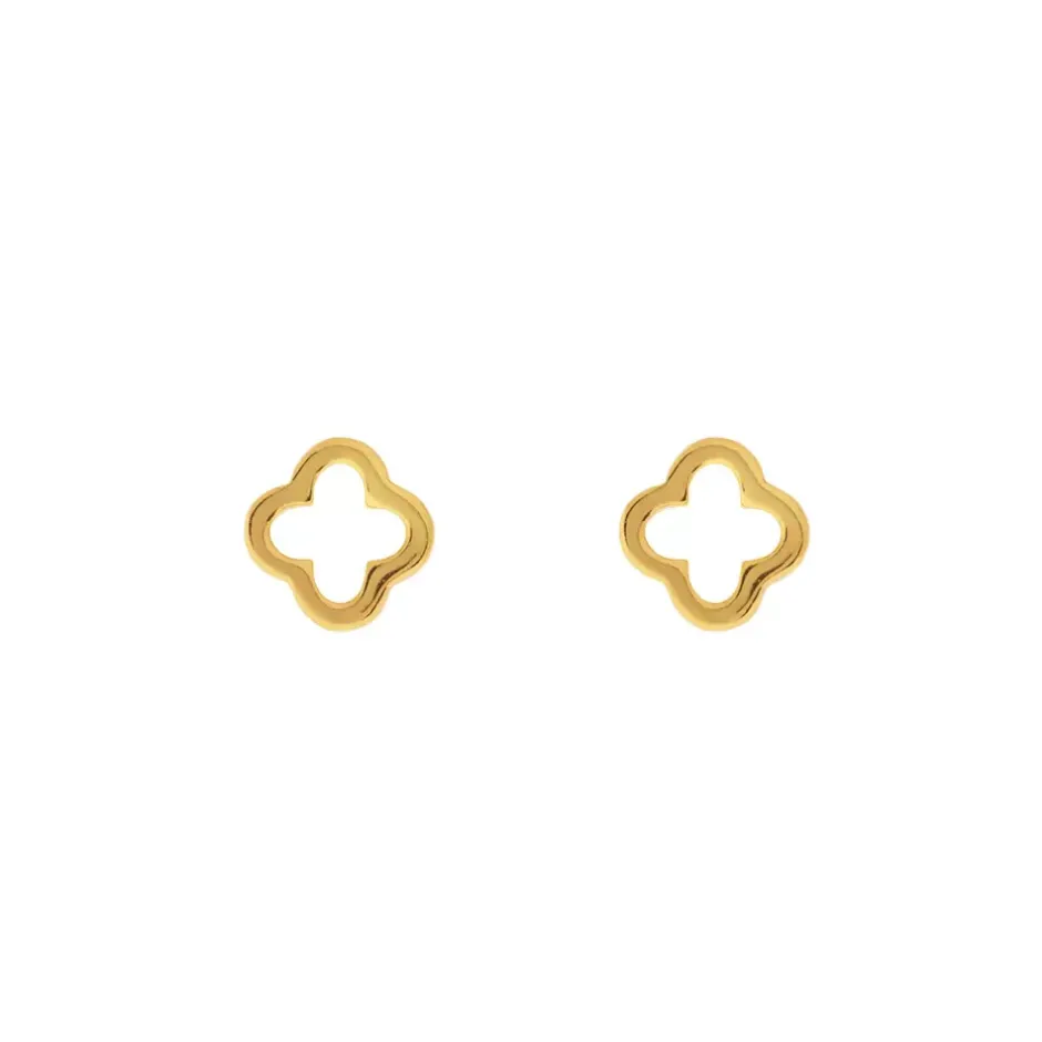 ohrstecker_mini_clover__k_0.webp Ohrstecker MINI Clover, 18 K Gelbgold vergoldet-LEAF Outlet