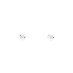 Ohrstecker MINI Pure 18 K Gelbgold vergoldet, 925 Sterlingsilber-LEAF Fashion