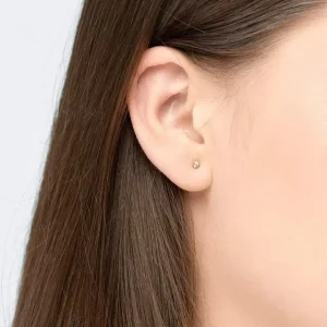Ohrstecker MINI Pure 18 K Gelbgold vergoldet, 18 K Gelbgold vergoldet-LEAF Discount