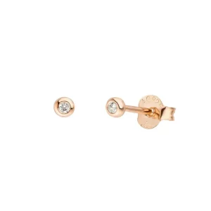 Ohrstecker MINI Pure 18 K Gelbgold vergoldet, 18 K Rosegold vergoldet-LEAF Outlet