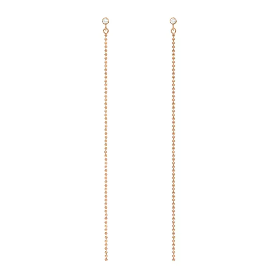 ohrstecker_my_first_diamo_0.webp Ohrstecker MY FIRST DIAMOND, ball chain, 14 Karat Rosegold-LEAF Clearance