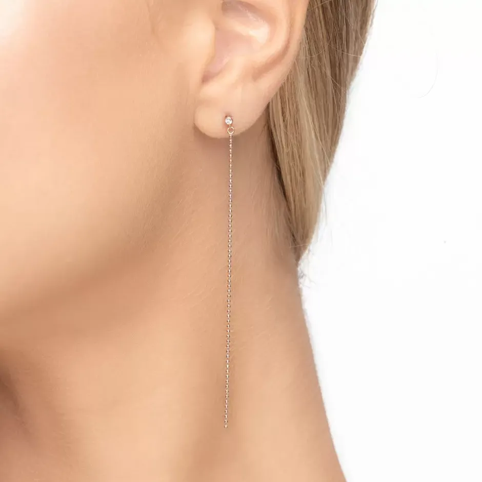 ohrstecker_my_first_diamo_1.webp Ohrstecker MY FIRST DIAMOND, ball chain, 14 Karat Rosegold-LEAF Clearance