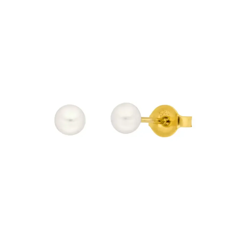 ohrstecker_perle_mm__kara_0-1.webp Ohrstecker Perle, 4mm, 14 Karat Gelbgold-LEAF Best