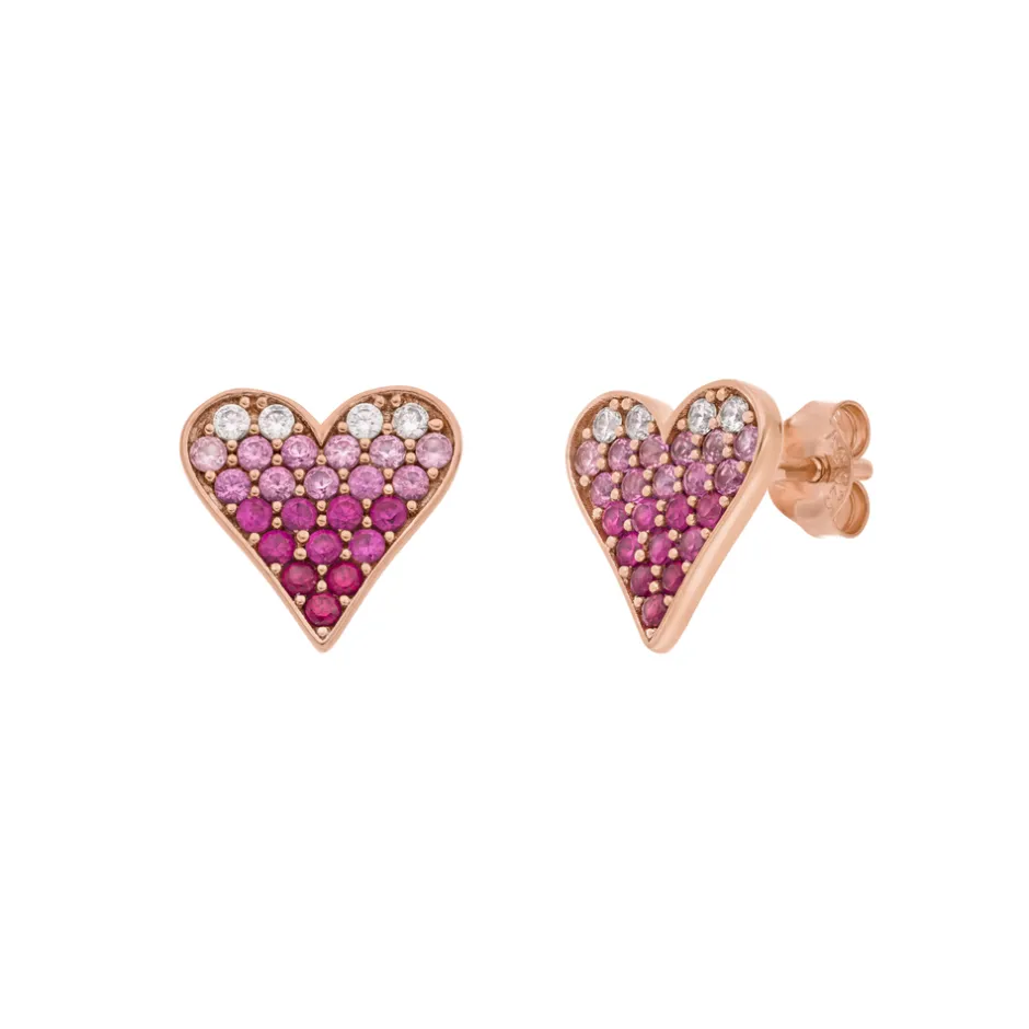 ohrstecker_pink_valentine_0-2.webp Ohrstecker Pink Valentine, 18 K Rosegold vergoldet-LEAF Online