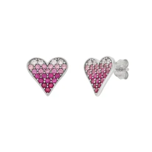 Ohrstecker Pink Valentine, 925 Sterlingsilber-LEAF Hot