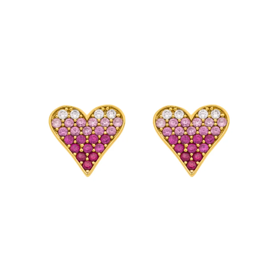 ohrstecker_pink_valentine_2-1.webp Ohrstecker Pink Valentine, 18 K Gelbgold vergoldet-LEAF New