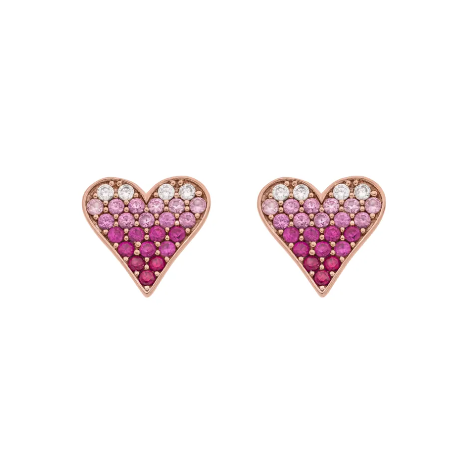 ohrstecker_pink_valentine_2-2.webp Ohrstecker Pink Valentine, 18 K Rosegold vergoldet-LEAF Online