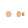 Ohrstecker Plättchen, klein, 18 K Rosegold vergoldet-LEAF Online