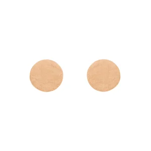 Ohrstecker Plättchen, klein, 18 K Rosegold vergoldet-LEAF Online
