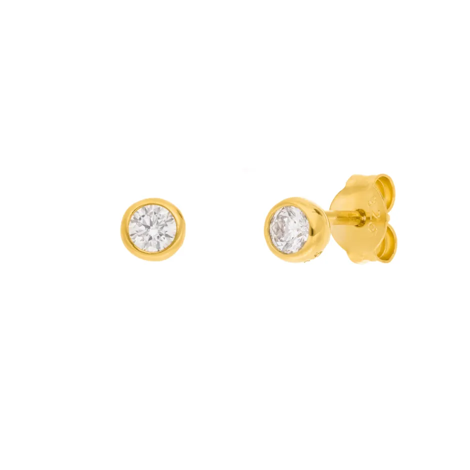 ohrstecker_pure__k_gelbgo_0.webp Ohrstecker Pure, 18 K Gelbgold vergoldet-LEAF Discount
