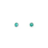 Ohrstecker Pure Amazonit, 3mm, 925 Sterlingsilber-LEAF Discount