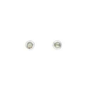 Ohrstecker Pure Labradorit, 3mm, 925 Sterlingsilber-LEAF Best