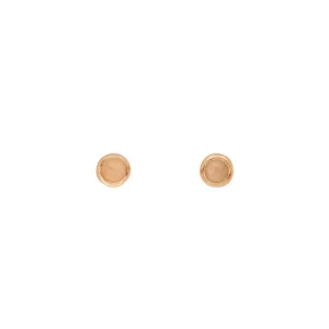 Ohrstecker Pure Peach Mondstein, 3mm, 18 K Rosegold vergoldet-LEAF Fashion