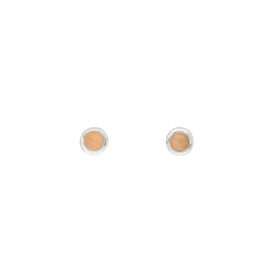 ohrstecker_pure_peach_mon_0.webp Ohrstecker Pure Peach Mondstein, 3mm, 925 Sterlingsilber-LEAF Clearance