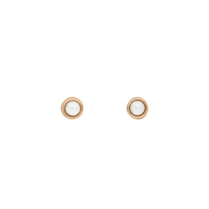 Ohrstecker Pure Perle, 3mm, 18 K Rosegold vergoldet-LEAF Online