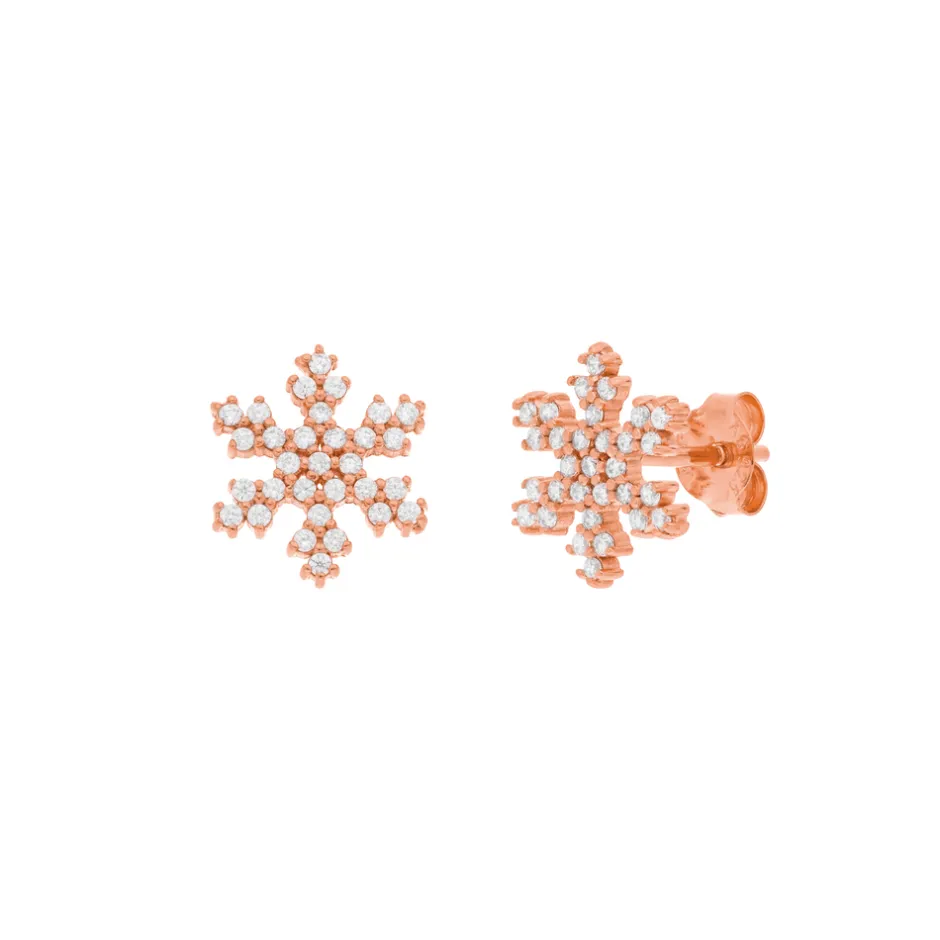 ohrstecker_snowflake__k_r_0.webp Ohrstecker Snowflake, 18 K Rosegold vergoldet-LEAF Clearance