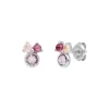 Ohrstecker Three Gems, Amethyst, 925 Sterlingsilber-LEAF Clearance