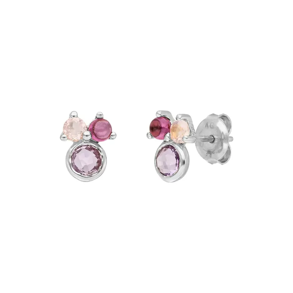 ohrstecker_three_gems_ame_0.webp Ohrstecker Three Gems, Amethyst, 925 Sterlingsilber-LEAF Clearance