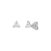Ohrstecker Triple Zirkonia, 925 Sterlingsilber-LEAF Fashion