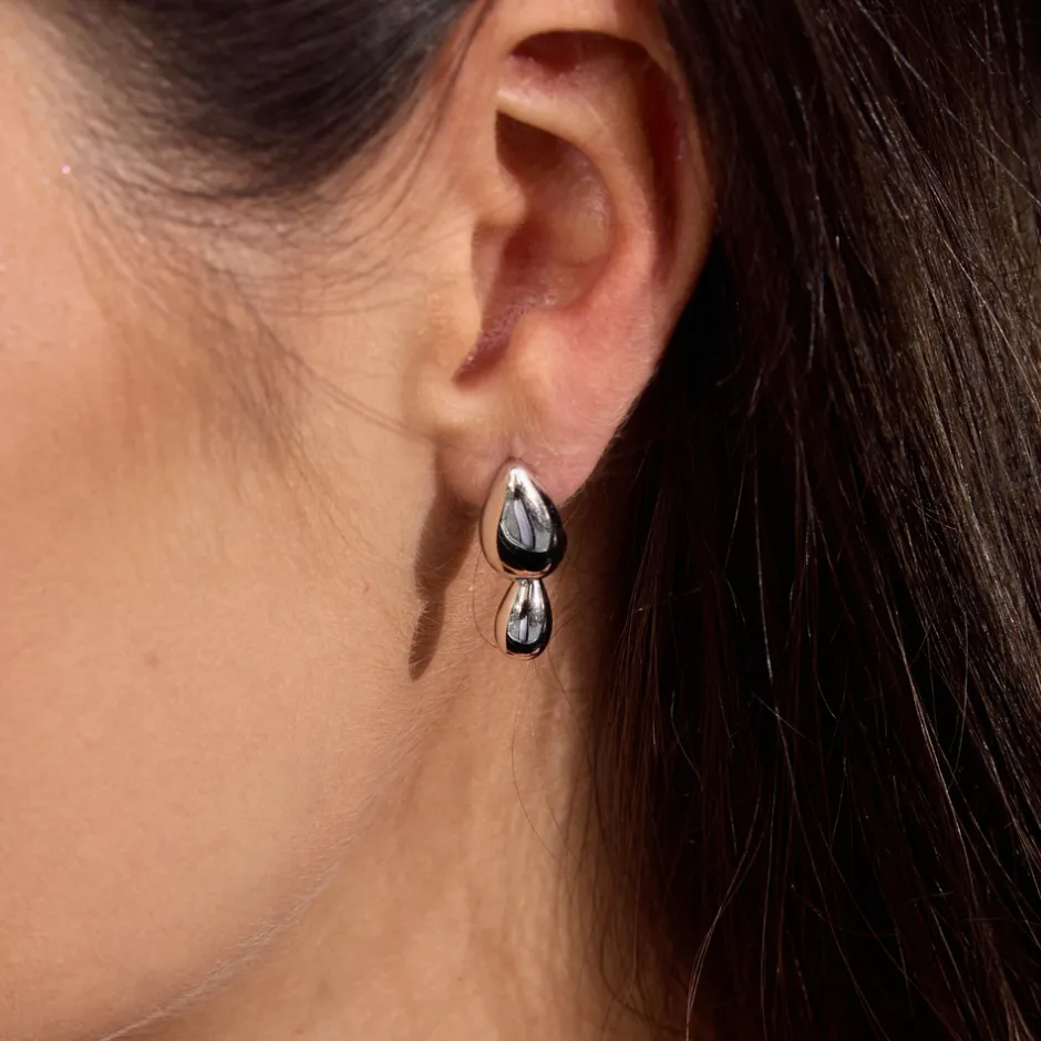 ohrstecker_two_drops__k_r_2.webp Ohrstecker Two Drops, 18 K Rosegold vergoldet-LEAF Outlet